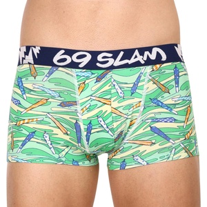 69slam Мъжки боксерки 69SLAM hip bamboo vegan 420 eliyah 69slam | Zelen Mnogotsveten | МЪЖЕ | XL