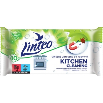 LINTEO Satin Vlhčené ubrousky do kuchyně 40 ks