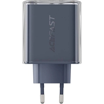 ACEFAST Acefast A45 мрежово зарядно, 2x USB-C, 1xUSB-A, 65W, PD, сив (A45 Noble jade)