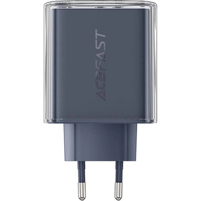 ACEFAST Acefast A45 мрежово зарядно, 2x USB-C, 1xUSB-A, 65W, PD, сив (A45 Noble jade)
