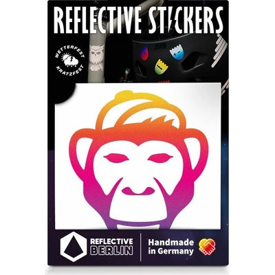 Reflective Berlin Reflective Decals Monkey Rainbow uni