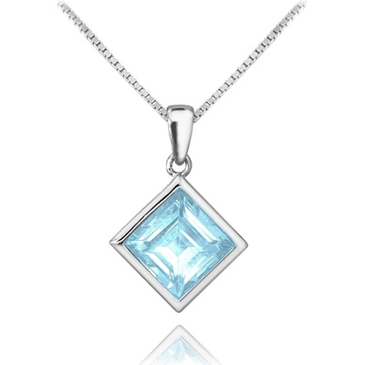 Minet Elegantný strieborný náhrdelník JMAS6001FN45
