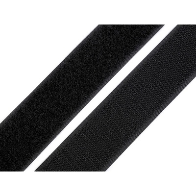 Suchý zip háček + plyš šíře 30 mm Varianta: 2 černá, Balení: 1 m