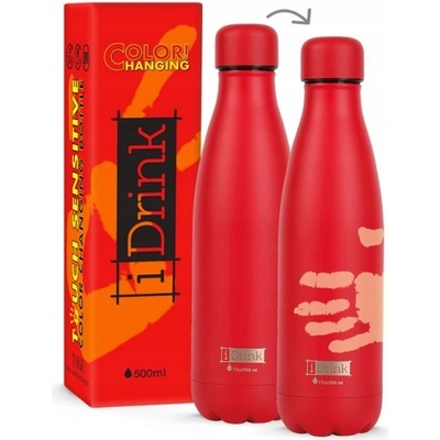 I Drink termoska 500 ml červená potisk