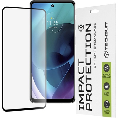 Techsuit Протектор за Motorola Moto G51 5G - 111D Full Cover / Full Glue Glass - Черен