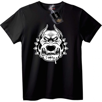 NOONEBRAND Тениска с глава на чудовище - 2XL, Black