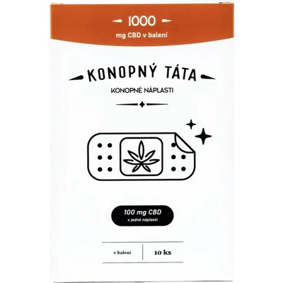 CBD náplasti 10 ks x 100 mg CBD Konopný Táta