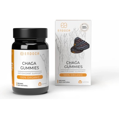 Endoca Gumené cukríky s chagou 100 mg CBD 30 ks 60 g