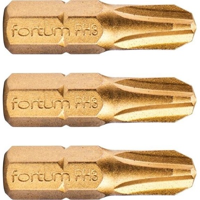 Fortum 4741273 Krížový bit 3ks, PZ 3x25mm, S2