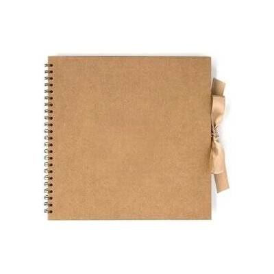 Galeria Papieru Album kroužkové se stuhou, kraft 30,5x30,5cm, 35 listů