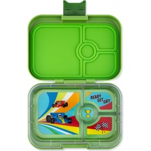 Yumbox Snack nepropustný svačinový box 3 sekce Jurassic Green Dinosaur