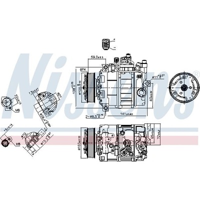 Kompresor klimatizace NISSENS 89052