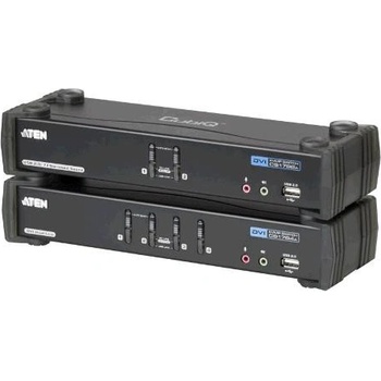 Aten CS-1782A KVM přepínač 2-port DVI KVMP USB, usb hub, audio 7.1, kabely