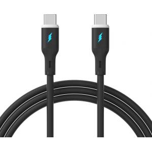 Akyga AK-USB-67 Кабел USB-C към USB-C 60W 1 м черен (AK-USB-67)