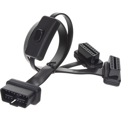 OBD07 Konektor OBD2 odbočka 1 samec / 2 samice / 1x vypínač – Zboží Živě