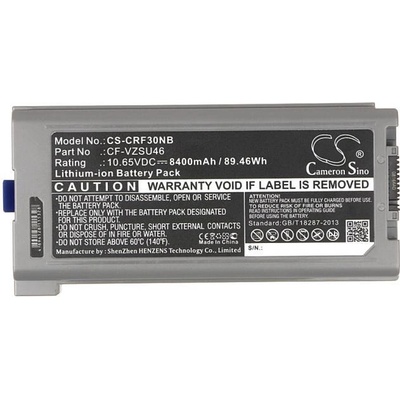 Cameron Sino Батерия за лаптоп Panasonic Toughbook CF-30, CF-31, CF-53 CF-VZSU46 10, 65V 8400mAh CAMERON SINO (CS-CRF30NB)