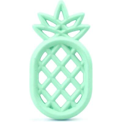 Silikonové kousátko - mátové - ananas - 84 x 44,5 x 10 mm - 1 ks