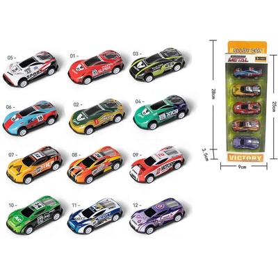 5 метални коли Victory