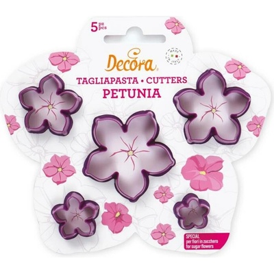 Decora Plastové vykrajovátko Petúnia (5 ks)
