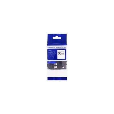 PRINTLINE Brother kompatibilní páska s TZE-761 36 mm černý tisk/zelený podklad
