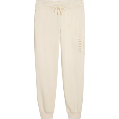 Dámské tepláky Puma MAXIMAL METALLIC COMFORT FL Béžová