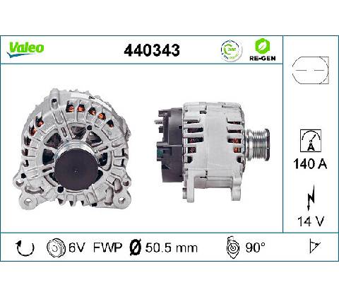 Alternátor VALEO 440343