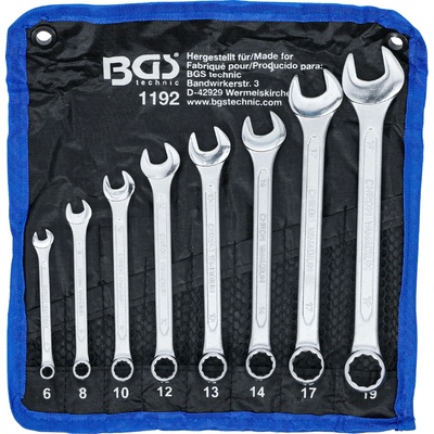 BGS Technic Sada očkoplochých kľúčov 6 - 19 mm 8-dielna BGS 1192