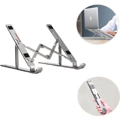 UltraHold LG-LP-007, стойка за лаптоп, сребърна (LG-LP-007)