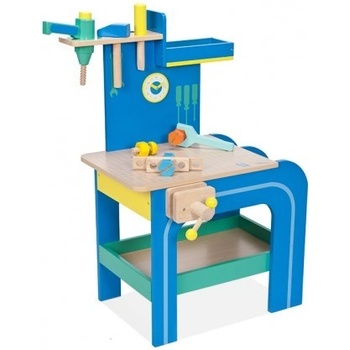 Mentari detský pracovný stôl z dreva modrý