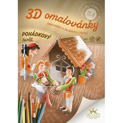 Decoled Omaľovánky A4 sada rozprávok 2v1