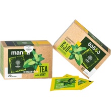 Plody gruzie MANNA gruzínsky zelený čaj s mätou porciovaný 20 ks