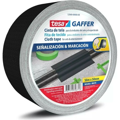 Tesa 53949 Matt Gaffer Tape textilná páska 50 mm x 50 m čierna matna