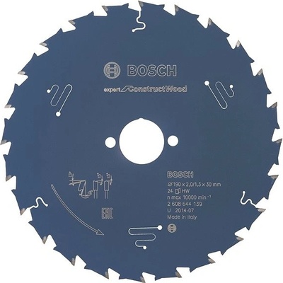 Bosch Pilový kotouč Expert for Construct Wood; 190 x 30 x 2,0 mm, 24 2608644139