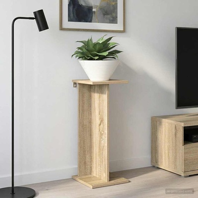 vidaXL Стойка за растения Дъб сонома 25 x 25, 5 x 60, 5 см (899662)