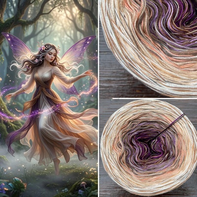 Příze Čarovné klbko (4n) 1000m Pixie Dust Magic Ball 07