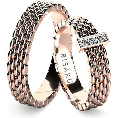 Bisaku Snubní Zina BIS B350415RG Růžové zlato