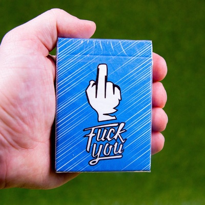 Nápadité karty Fuck You od HCPC balíček hracích karet na cardistry