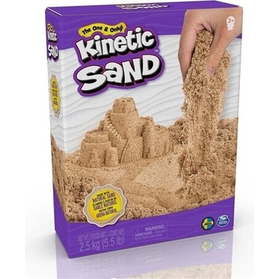 Kinetic Sand modelovací písek přírodní hnědý, 2,5 kg