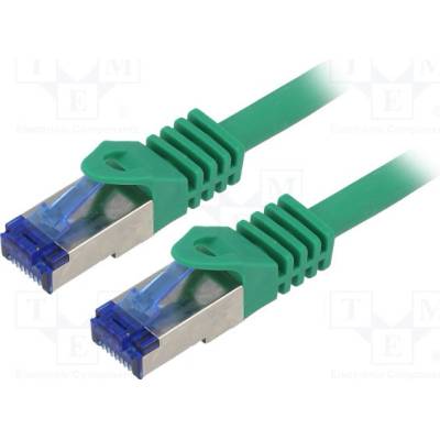 Logilink C6A095S Patch, S/FTP, 6a, lanko, Cu, LSZH, 10m, zelený