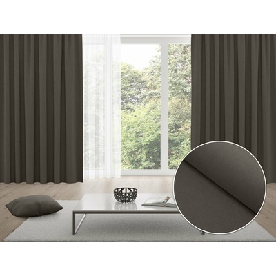 Biante Zatemňovací záves Blackout BKU-113 Hnedosivý - šírka 270 cm 270x240 cm