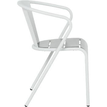 Carmen Метален градински стол kaduna - бял (3535113)