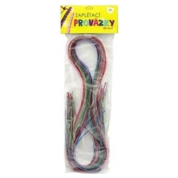 Teddies Zaplétací provázky/bužírky třpytivé glitter 100cm v sáčku