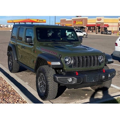 Mriežka, Lakované, Žiadna kamera, Sarge Green, Facelift, Jeep Wrangler JL, Jeep Gladiator JT