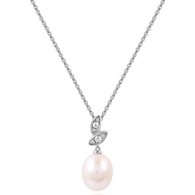 SILVERINO se zirkony a perlou 7368 SP07368PFWSW 1