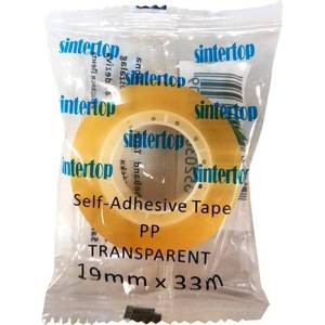 SINTERTOP Самозалепваща лента SINTERTOP 22007 19mmx33y прозрачна, опакована на парче 10083 (10083)