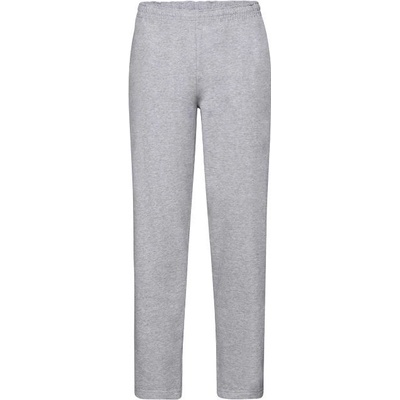 Fruit of the Loom pánské tepláky Classic Open Hem Jog pants světle šedý melír