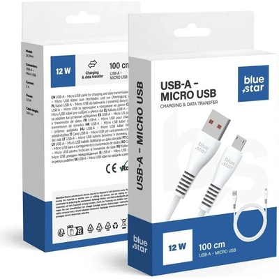 Blue Star DC99M micro USB 12W, 1m, bílý