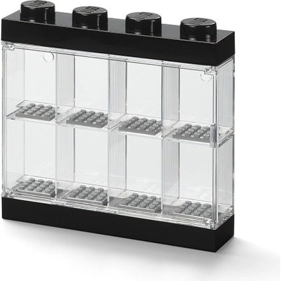 LEGO® Zberateľský box pre 8 minifigúrok - čierny