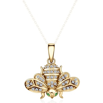 SAVICKI Висулка с пчела savicki: жълто злато, цирконий