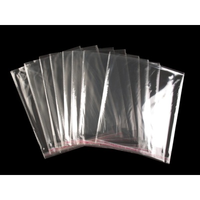 Celofánové sáčky s lepiacou lištou 20x20 cm - 10500 ks - Transparent - Transparent
